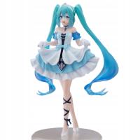 HATSUNE MIKU figurka Model anime pięknych dziewczyn 20CM OZDOBY Niebieski