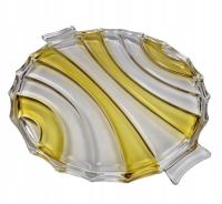 Szklana patera TORTOWNICA Walther Glas, Niemcy, lata 60 / 70.