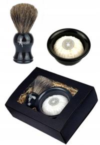 Pędzel do golenia z Borsuka Prezent na święta Mydło do golenia Zestaw