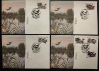 !! PTAKI - ROSJA CCCP - 4 KOPERTY FDC - STAN BDB !