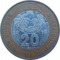 5852. Mauretania 20 Ouguiya 2010