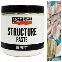 Pasta STRUKTURALNA gęsta BIAŁA Pentart efekt 3D tworzenie struktur 500ml
