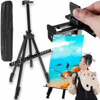 SZTALUGA MALARSKA DO MALOWANIA OBRAZU ALUMINIOWA PLENEROWA TRÓJNOŻNA + ETUI