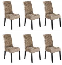 Чехлы для стульев с эластичными узорами UNI 6 шт.