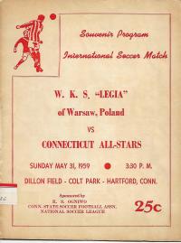 W.K.S. LEGIA vs CONNECTICUT ALL-STARS 1959