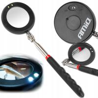 Телескопическое смотровое зеркало со светодиодной подсветкой