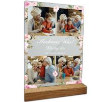 Prezent na dzień babci i dziadka ze zdjęciem statuetka prezent dla dziadków