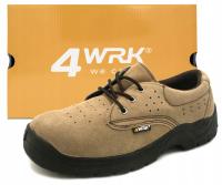 BUTY ROBOCZE MĘSKIE LEKKIE PÓŁBUTY SKÓRA ZAMSZOWA Z PODNOSKIEM S1