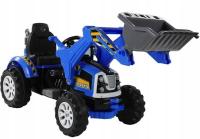 Аккумуляторный трактор с ковшом экскаватор синий