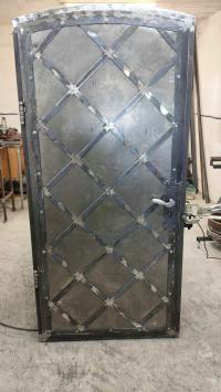 Drzwi stalowe LOFT kute krata