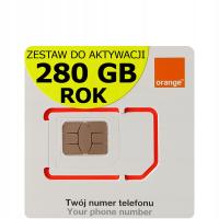 Стартер мобильный интернет на карту Orange Free 280 GB год sim-карта 4G LTE
