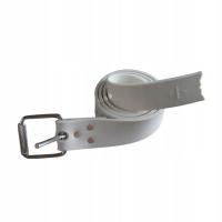 Freediving Weight Belt with Stainless Steel Buckle Cuttable Diving White