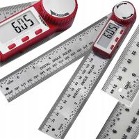 Транспортир металла электронный цифровой с батареей 360° экрана ЛКД 200мм