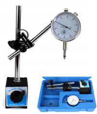 CZUJNIK ZEGAROWY + STATYW DO SPRAWDZANIA BICIA TARCZ W WALIZCE