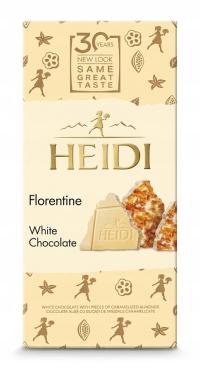Czekolada biała Heidi Florentine z migdałami 100 gram