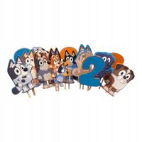 Топперы для кексов-набор из 15 предметов-тема Bluey