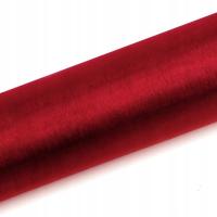 ORGANZA CZERWONA NA ROLCE GŁADKA BIEŻNIK DEKORACJA KOKARDY 16 CM X 9 M