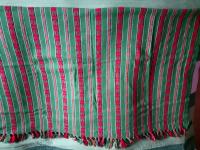 Wełniana narzuta, kapa z czasów PRL - wymiary 160 x 180 cm