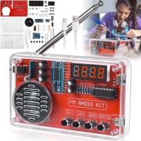 ZESTAW RADIO FM DIY DO LUTOWANIA Z OBUDOWĄ I GŁOŚNIKIEM 3W USB/BATERIĘ