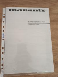 Marantz CD-63 SE instrukcja obsługi