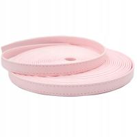 PASEK Z EKOSKÓRY PRZESZYTY JASNY RÓŻ 15 mm