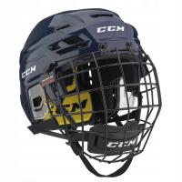 CCM Tacks 210 Combo старший хоккейный шлем с решеткой темно-синий