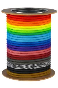 PRZEWÓD KABEL W OPLOCIE RÓŻNE KOLORY DO LAMP 2x0,75 SPIDER LOFT EDISON