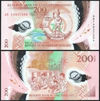 $ Vanuatu 200 VATU P-12a UNC 2014