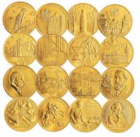 2008 год 16 монет 2ZŁ GN монетные дворы-бесплатно