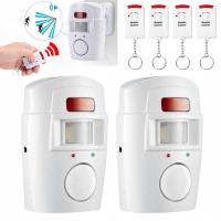 SYGNALIZATOR WEJŚCIA ALARM BEZPRZEWODOWY 2x CZUJNIK RUCHU PIR ZASIĘG