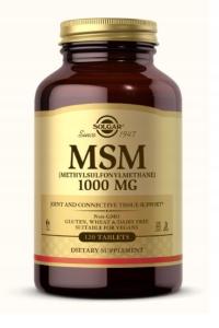 Solgar MSM 1000mg 120 tabletek STAWY, SKÓRA