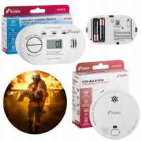 CERTYFIKOWANY CZUJNIK TLENKU WĘGLA CZADU + CZUJNIK DYMU ZESTAW LCD DOKŁADNY