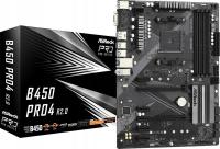 Материнская плата ASRock B450 PRO4 R2. 0 ATX Socket AM4 4 x DIMM