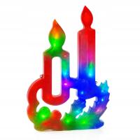 OZDOBA NA OKNO ŚWIATECZNA ŚWIECZKI ŚWIECE XXL KOLOROWE LED LEDOWE NA PRĄD