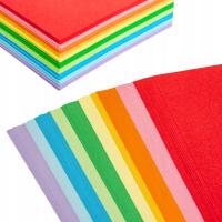 Цветная бумага 200 листов A4 тонкий 80 гр 10 цветов MIX