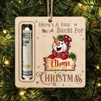 10 szt. ozdób choinkowych 10x10 cm z motywem uroczego bałwana