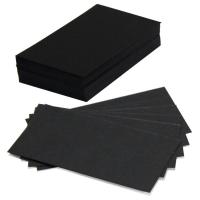 Ценники черный картон мел 9. 4x6. 9 см 50шт