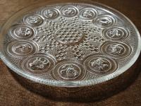 ZĄBKOWICE ZODIAK ASTEROID DROST PATERA NA NODZE SZKŁO VINTAGE PRL 29x 3,5cm