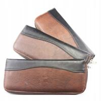 Profesjonalny futerał fryzjerski na komplet nożyczek i akcesoria brąz