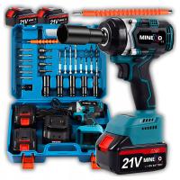 Klucz udarowy Minexo akumulatorowy 21 V 400 Nm 1/2'' silnik bezszczotkowy