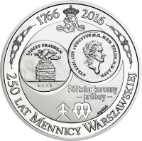 Medal. Półtalar koronny, 250 lat mennicy Warszawskiej – SREBRO