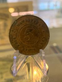 Mauritius 5 centów 1883 rzadki