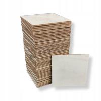 Kwadraty drewniane do ozdabiania 50 SZTUK 10x10cm KWADRAT kształtka