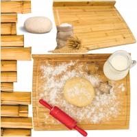 STOLNICA DREWNIANA DUŻA 45X33 CM JEDNOSTRONNA XL DUŻY BLAT Z RANTEM DESKA