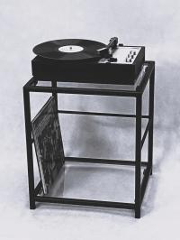 Журнальный столик маэстро для пластинок LP проигрыватель производитель лофт 40x40