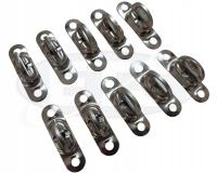 Chwytka ,uchwyt plandeki obrotowy 22,5x13,5, nikiel 10szt