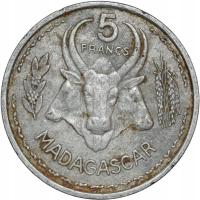 Madagaskar 5 franków 1953