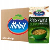 MELVIT Soczewica zielona 400 g x 12 sztuk