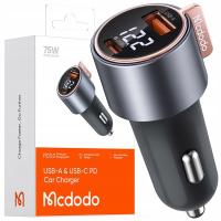 Mcdodo 75W автомобильное зарядное устройство 1 * USB-A 1 * USB-C