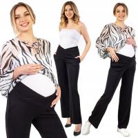 Anda элегантные прямые брюки материнства черный